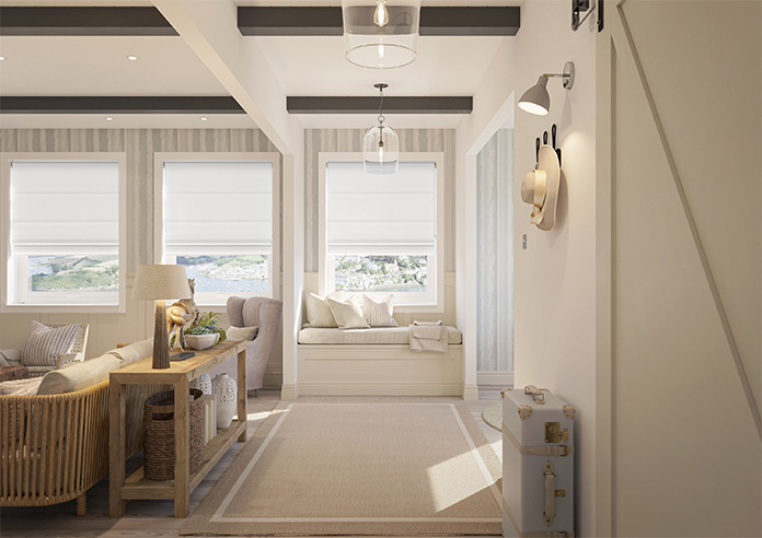 Esme, Phantom White - Roman Blind - Image 8